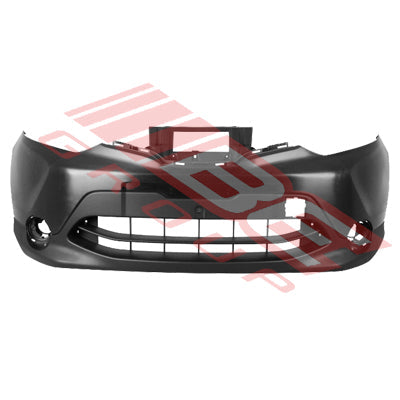 1621790-01CF - FRONT BUMPER - MAT/DARK GREY - W/OUT SENSOR HOLE - CERTIFIED - TO SUIT - NISSAN QASHQAI/DUALIS - J11 - 2014-