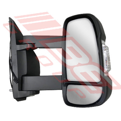 2060216-04 - DOOR MIRROR - R/H - 235MM LONG ARM - MANUAL - W/LAMP - TO SUIT - FIAT DUCATO VAN 2006-