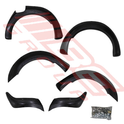 FENDER FLARE SET - 6PCS - BOLT ON TYPE 3.5" WIDE - TO SUIT - FORD RANGER PX2 2015- F/LIFT
