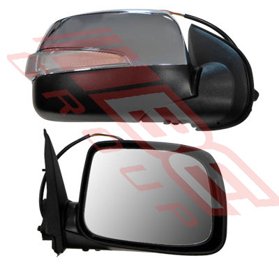 3053116-12 - DOOR MIRROR - R/H - ELECTRIC - W/LAMP - CHROME - TO SUIT - HOLDEN RODEO D-MAX P/UP 2009- F/LIFT