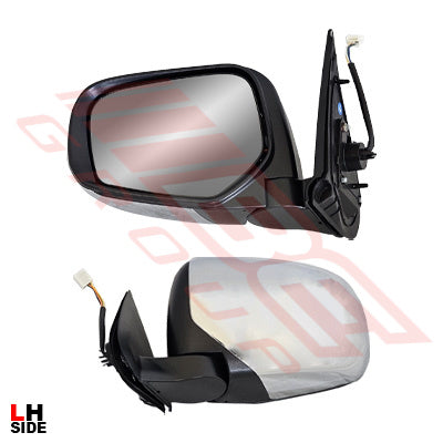 3707616-01 - DOOR MIRROR - L/H - ELEC - CHROME - FOLDING - W/OUT LAMP - TO SUIT - MITSUBISHI TRITON L200 2015-