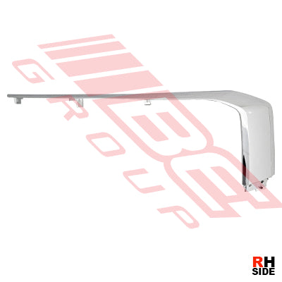 3707790-22 - FRONT BUMPER MOULDING - ALL CHROME - R/H - UPPER - TO SUIT - MITSUBISHI TRITON L200 2019-