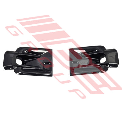 8128294-92 - FOG LAMP COVER SET - L&R - WITH HOLE - GR - TO SUIT - TOYOTA HILUX 2020- FACELIFT