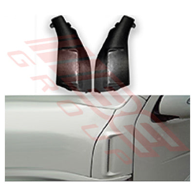 8194124-52PG - FRONT CORNER PANEL SET - L&R - BLACK - FIBER GLASS - TO SUIT - TOYOTA HIACE 2004-
