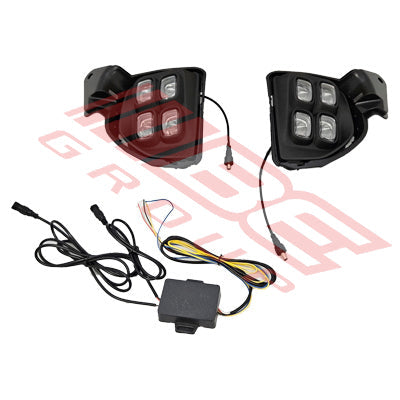 8194194-64PG - FOG LAMP SET - L&R - LED - WITH CABLES TO SUIT - TOYOTA HIACE 2014- F/LIFT LATE