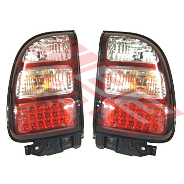 8198198-91PG - REAR LAMP - SET - L&R - LED - CLEAR/CLEAR/RED TO SUIT - TOYOTA RAV4 1998-00