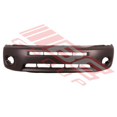 8198290-0CF - FRONT BUMPER - PRIMED BLACK - W/FLARE HOLE - CERTIFIED - TO SUIT - TOYOTA RAV4 ACA20 2001- F/L