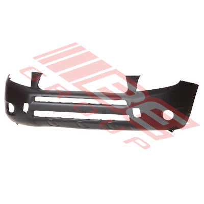 8198390-01CF - FRONT BUMPER - PRIMED - BLACK - W/O FLARE HOLE - CERTIFIED - TO SUIT - TOYOTA RAV4 ACA30 2006-