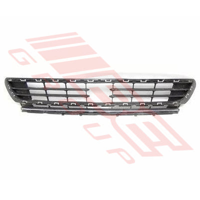 FRONT BUMPER GRILLE - W/SQUARE HOLE - W/CHROME MOULDING - VW GOLF MK7 5G 2012- 2020