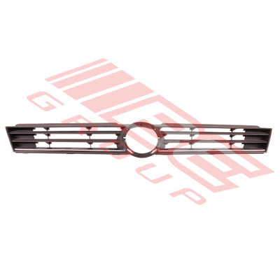 9528499-10CF - GRILLE - MAT/DARK GREY - W/CHROME MLDG - CERTIFIED - TO SUIT - VW POLO MK5 6C 2014- 2017 FACELIFT