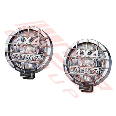 SL-9909 - DRIVE LAMP SET - 2PCS - CLEAR LENS - TO SUIT - H3/12V/55W - PLASTIC HOUSING/GRILLE - 8 INCH