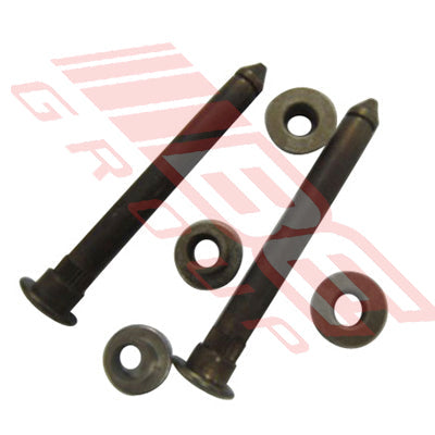 1642010-90 - DOOR HINGE PIN AND BUSH KIT - 2 PINS & 4 BUSHES - TO SUIT - NISSAN NAVARA D21 1986-95