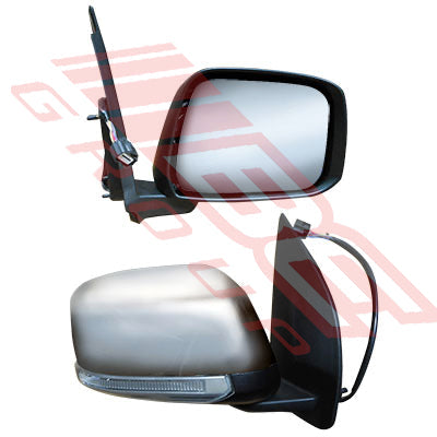 1645316-8 - DOOR MIRROR - R/H - ELECTRIC - W/LOWER/LED - CHROME - 7 WIRE - TO SUIT - NISSAN NAVARA D40 2007-