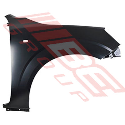 1645431-04 - FRONT GUARD - R/H - WITH SIDE LAMP HOLE - NARROW BODY - TO SUIT - NISSAN NAVARA D23 NP300 2014- 2WD
