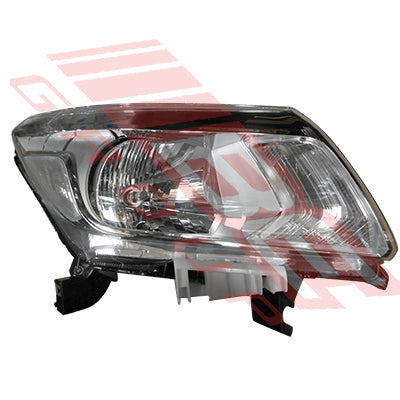HEADLAMP - R/H - NON RUNNING LAMP TYPE - CHROME - TO SUIT - NISSAN NAVARA D23 NP300 2014-