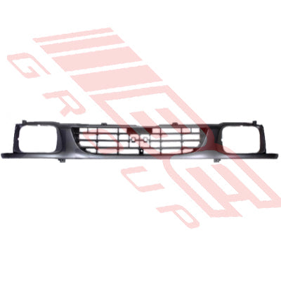 3052099-4 - GRILLE - PAINTED - DARK ARGENT 2BX H/L - TO SUIT - HOLDEN RODEO TFR 1997- STRAIGHT