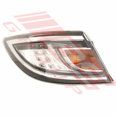 3439398-13 - REAR LAMP - L/H - CLEAR/AMBER WITH CHROME TRIM - TO SUIT - MAZDA 6 2010- 4DR & H/BACK