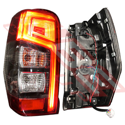 REAR LAMP - L/H - W/LED BRAKE LIGHT AND W/LED PARK LAMP STRIP - TO SUIT - MITSUBISHI TRITON L200 2019-