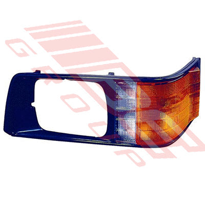 3792099-5 - BEZEL - W/CNR LP - L/H - 1 SQ H/L - BLACK SRRND - TO SUIT - MITSUBISHI L300 1987-92