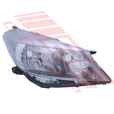8116494-02 - HEADLAMP - R/H - ELECTRIC ADJUST - NON HID - TO SUIT - TOYOTA VITZ/YARIS - NSP130 - 2010-