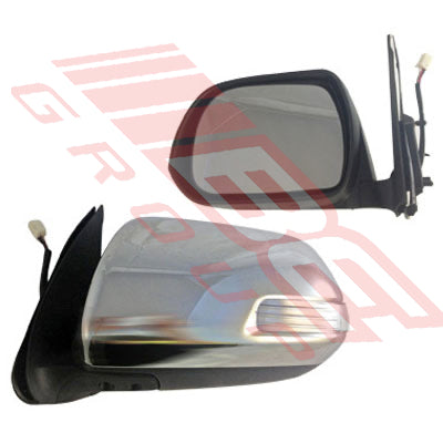 8128116-21 - DOOR MIRROR - L/H - ELECTRIC - W/LED - CHROME - 5 WIRE - TO SUIT - TOYOTA HILUX 2011-