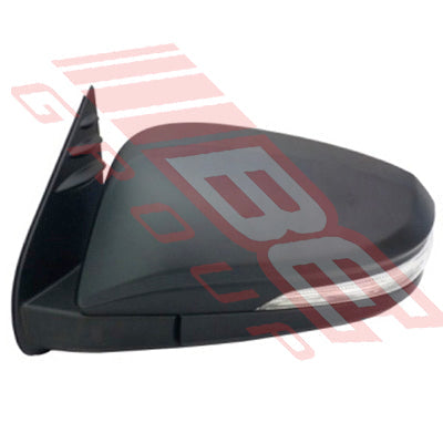 8128216-03 - DOOR MIRROR - L/H - BLACK - W/REPEATER - 7 X WIRE PLUG - FOLDING TYPE - TO SUIT - TOYOTA HILUX 2015-