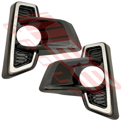 8128294-83 - FOG LAMP COVER SET - L&R - WITH HOLE - TO SUIT - TOYOTA HILUX 2018- FACELIFT
