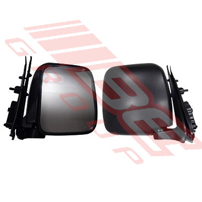 8194116-88 - DOOR MIRROR - R/H - BLACK - MANUAL VERTICAL TYPE - TO SUIT - TOYOTA HIACE 2014- F/LIFT LATE
