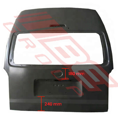 8194171-02 - TAILGATE - W/STOP LIGHT - NO WASHER - NO MIRROR HOLE - TO SUIT - TOYOTA HIACE 2004- WIDE HIGH ROOF