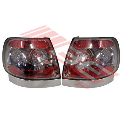 0018098-93PG - REAR LAMP - SET - L&R - BLACK CHROMED TO SUIT - AUDI A4 1995-