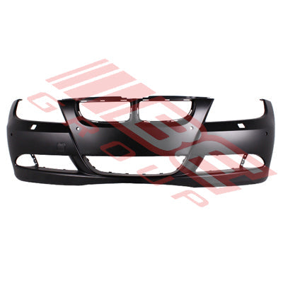 0062090-02CF - FRONT BUMPER - PRIMED BLACK -  W/SENSOR & WASHER HOLES - CERTIFIED - TO SUIT - BMW 3'S E90 2005-