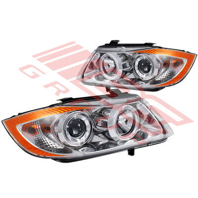 0062094-92PG - HEADLAMP - SET - L&R - CHROME TO SUIT - BMW 3'S E90 2005-  4DR