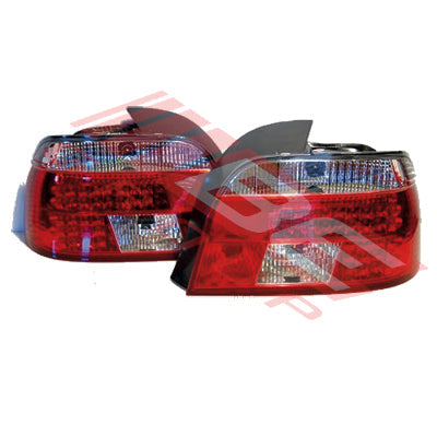 0065098-90PG - REAR LAMP - SET - L&R - RED/CLEAR TO SUIT - BMW 5'S E39 1996-2000 4DR