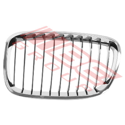 0067199-01CF - GRILLE - MAT/BLACK - W/CHROME MOULDING - L/H - CERTIFIED - TO SUIT - BMW 1'S F20 5DR 2011-