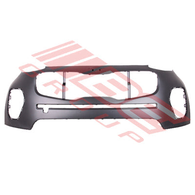 1501290-00CF - FRONT BUMPER - PRIMED BLACK - W/OUT SENSOR HOLE - CERTIFIED - TO SUIT - KIA SPORTAGE 2016-  LX/ EX