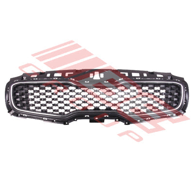 1501299-00CF - GRILLE - MAT/BLACK - W/CHROME FRAME - CERTIFIED - TO SUIT - KIA SPORTAGE 2016-  LX