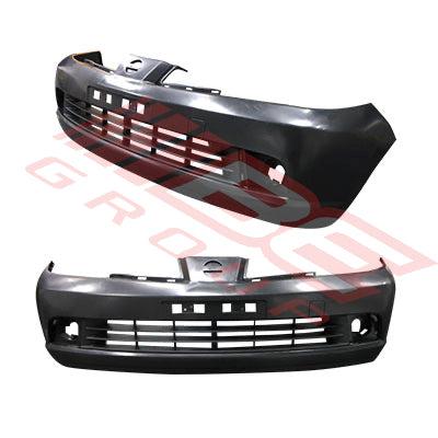 FRONT BUMPER - MAT/BLACK - TO SUIT - NISSAN TIIDA & TIIDA LATIO - C11 - 4/5DR - 2005-