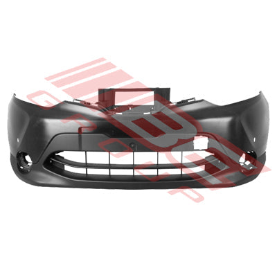 1621790-00CF - FRONT BUMPER - MAT/DARK GREY - W/SENSOR HOLE - CERTIFIED - TO SUIT - NISSAN QASHQAI/DUALIS - J11 - 2014-