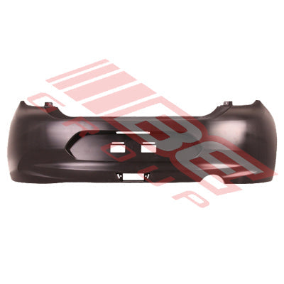 1628195-10CF - REAR BUMPER - MAT/BLACK - W/OUT SENSOR HOLE - CERTIFIED - TO SUIT - NISSAN MARCH/MICRA - K13 - 2015-  F/LIFT