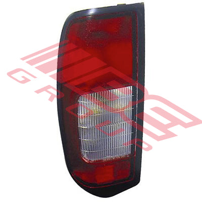 REAR LAMP - L/H - RED/CLEAR - TO SUIT - NISSAN NAVARA D22 1998-