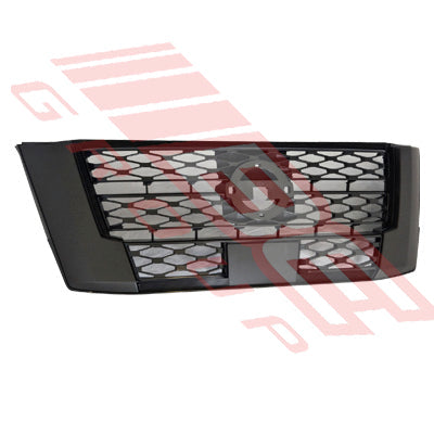 1645499-12 - GRILLE - BLACK - TO SUIT - NISSAN NAVARA D23 NP300 2021-  F/LIFT