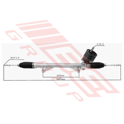 STEERING RACK - RHD - NISSAN SERENA - C25 - C26 - 2007-