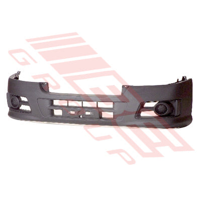 FRONT BUMPER - W/O FOG LAMP HOLE - MAT/BLACK - NISSAN HOMY E25 2007-