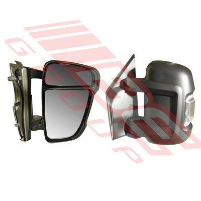 2060216-01 - DOOR MIRROR - L/H - SHORT ARM - MANUAL - W/LAMP - TO SUIT - FIAT DUCATO VAN 2006-