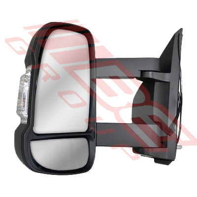 2060216-03 - DOOR MIRROR - L/H - 235MM LONG ARM - MANUAL - W/LAMP - TO SUIT - FIAT DUCATO VAN 2006-