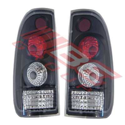 2569298-85PG - REAR LAMP - SET CLEAR STYLE - BLACK TO SUIT - FORD FALCON BA UTE 2004 -