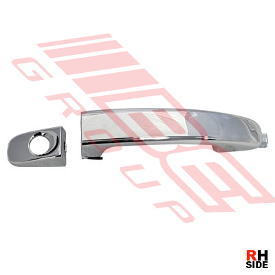 DOOR HANDLE - OUTER - R/H - FRONT - CHROME - W/HOLE - TO SUIT - FORD RANGER PX1 PX2 PX3 2012-