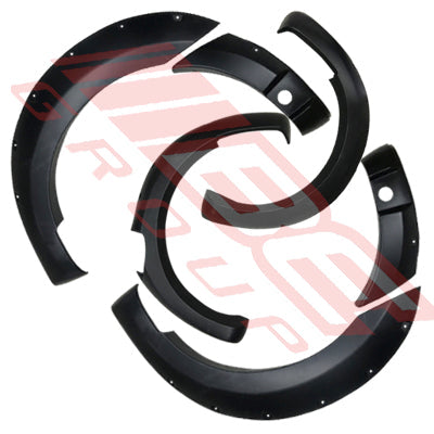 2588231-46 - FENDER FLARE SET - 6PCS - MAT/BLACK - TO SUIT - FORD RANGER PX3 2018-  F/LIFT LATE