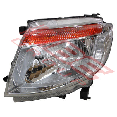 2588294-01 - HEADLAMP - L/H - MANUAL - CHROME - TO SUIT - FORD RANGER PX1 2012-