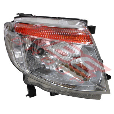 2588294-02 - HEADLAMP - R/H - MANUAL - CHROME - TO SUIT - FORD RANGER PX1 2012-